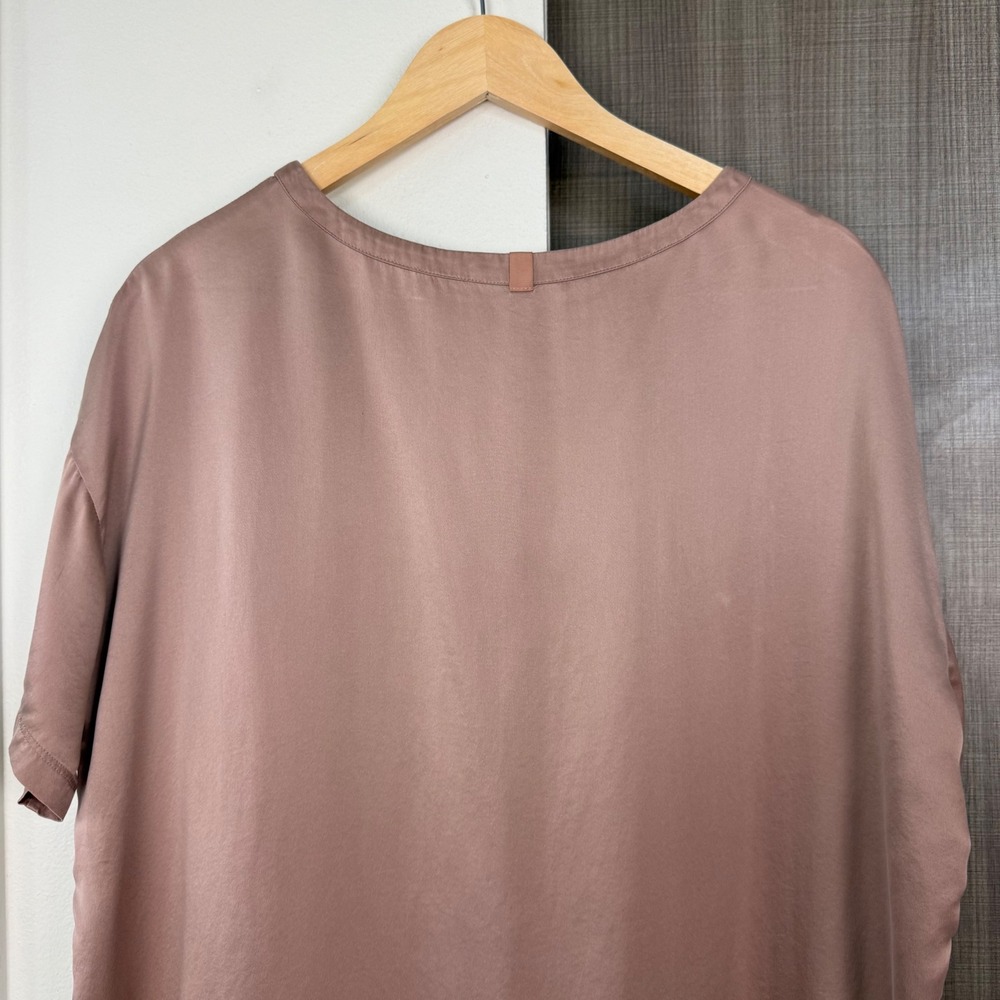 Lunya Washable Silk Tee Otium Tan Short Sleeve Size XS/S - Picture 11 of 14